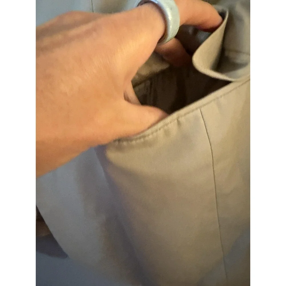 Brooks Brothers Suit Jacket Mens 42L Beige Cotton Brookscool Poplin Formal